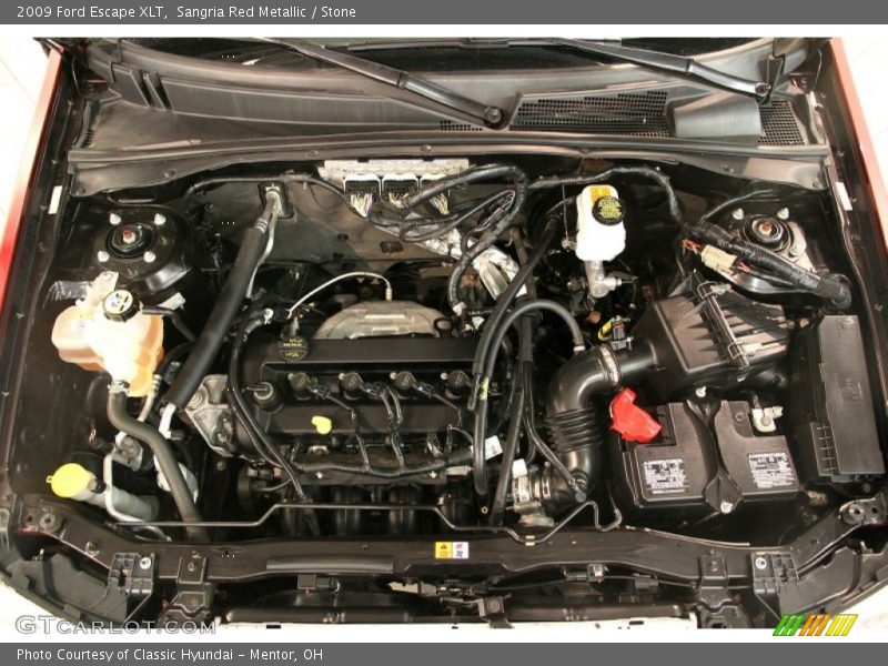 Sangria Red Metallic / Stone 2009 Ford Escape XLT