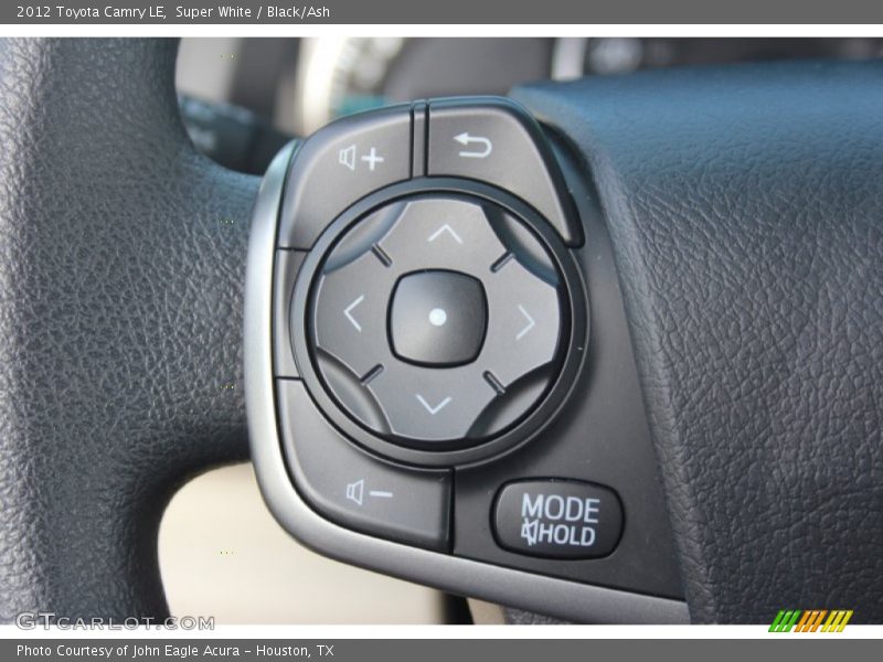 Super White / Black/Ash 2012 Toyota Camry LE