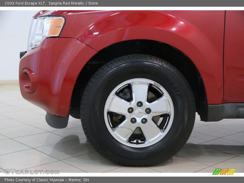 Sangria Red Metallic / Stone 2009 Ford Escape XLT