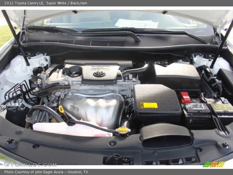 Super White / Black/Ash 2012 Toyota Camry LE