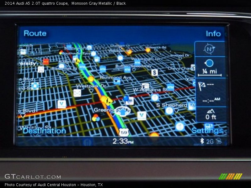 Monsoon Gray Metallic / Black 2014 Audi A5 2.0T quattro Coupe