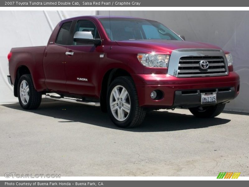 Salsa Red Pearl / Graphite Gray 2007 Toyota Tundra Limited Double Cab