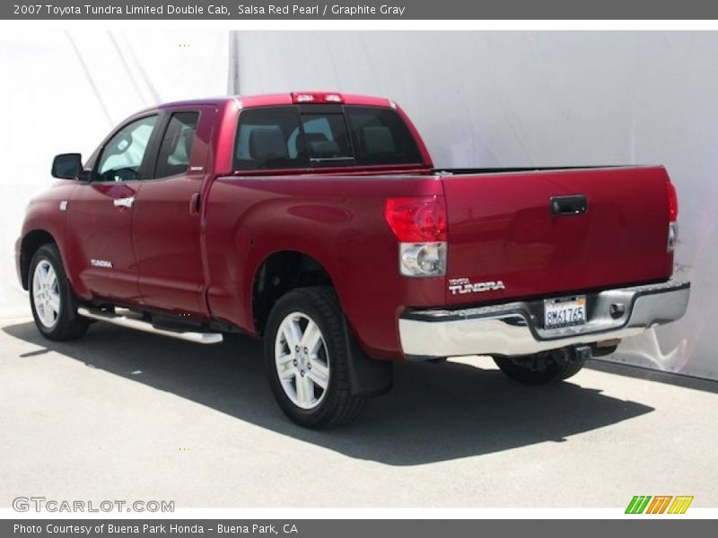 Salsa Red Pearl / Graphite Gray 2007 Toyota Tundra Limited Double Cab