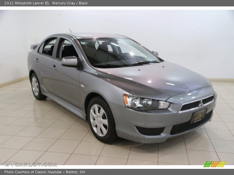 Mercury Gray / Black 2012 Mitsubishi Lancer ES