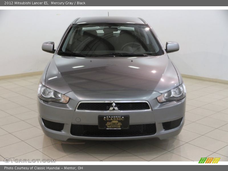 Mercury Gray / Black 2012 Mitsubishi Lancer ES