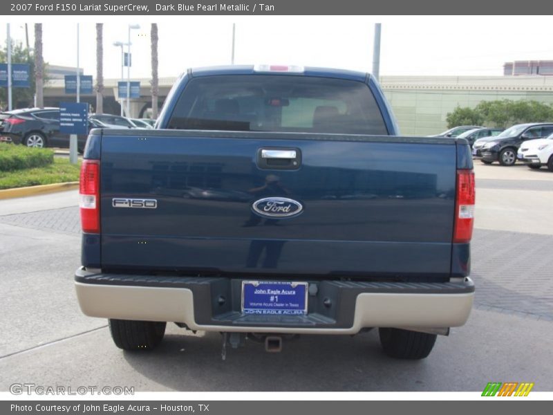 Dark Blue Pearl Metallic / Tan 2007 Ford F150 Lariat SuperCrew