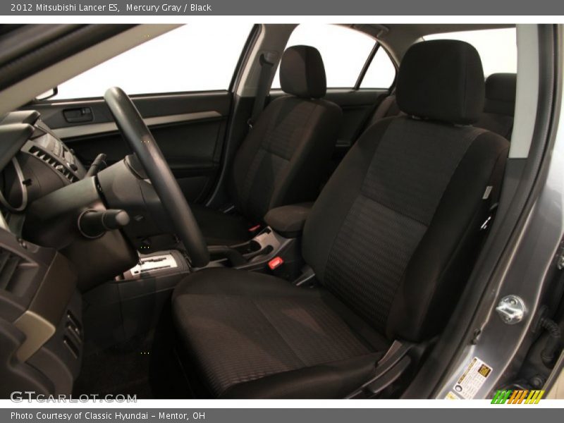 Mercury Gray / Black 2012 Mitsubishi Lancer ES