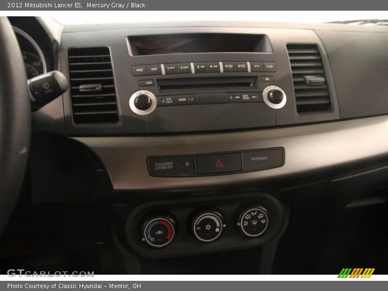 Mercury Gray / Black 2012 Mitsubishi Lancer ES