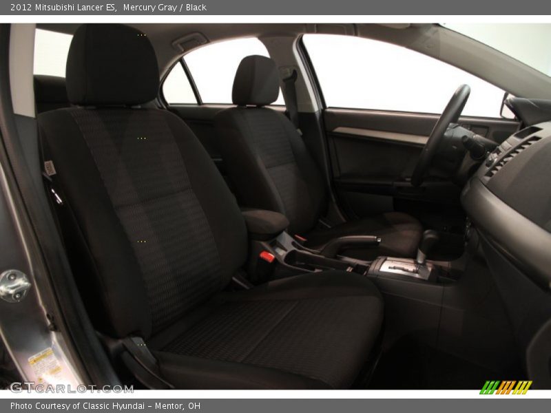 Mercury Gray / Black 2012 Mitsubishi Lancer ES