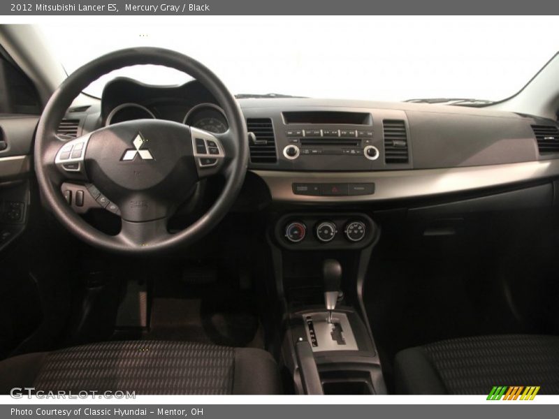 Mercury Gray / Black 2012 Mitsubishi Lancer ES