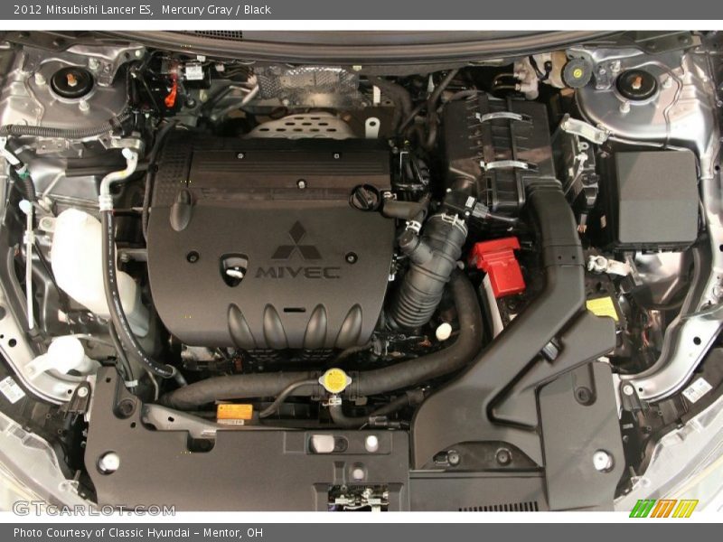 Mercury Gray / Black 2012 Mitsubishi Lancer ES