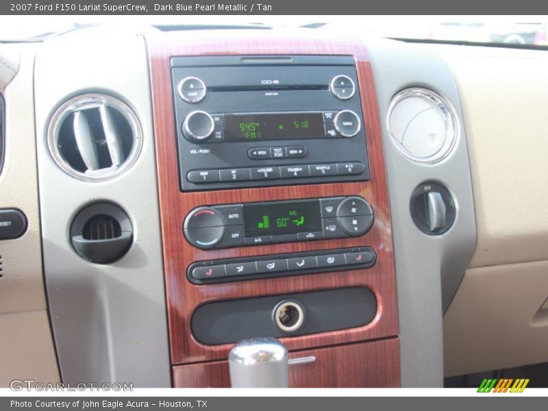 Dark Blue Pearl Metallic / Tan 2007 Ford F150 Lariat SuperCrew
