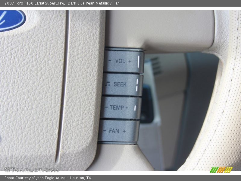 Dark Blue Pearl Metallic / Tan 2007 Ford F150 Lariat SuperCrew