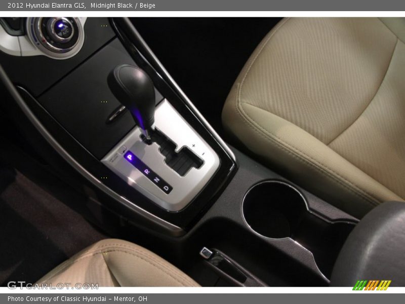 Midnight Black / Beige 2012 Hyundai Elantra GLS