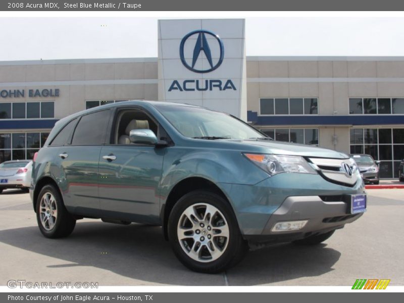 Steel Blue Metallic / Taupe 2008 Acura MDX