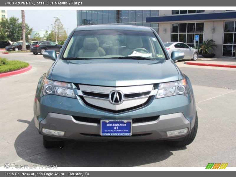Steel Blue Metallic / Taupe 2008 Acura MDX