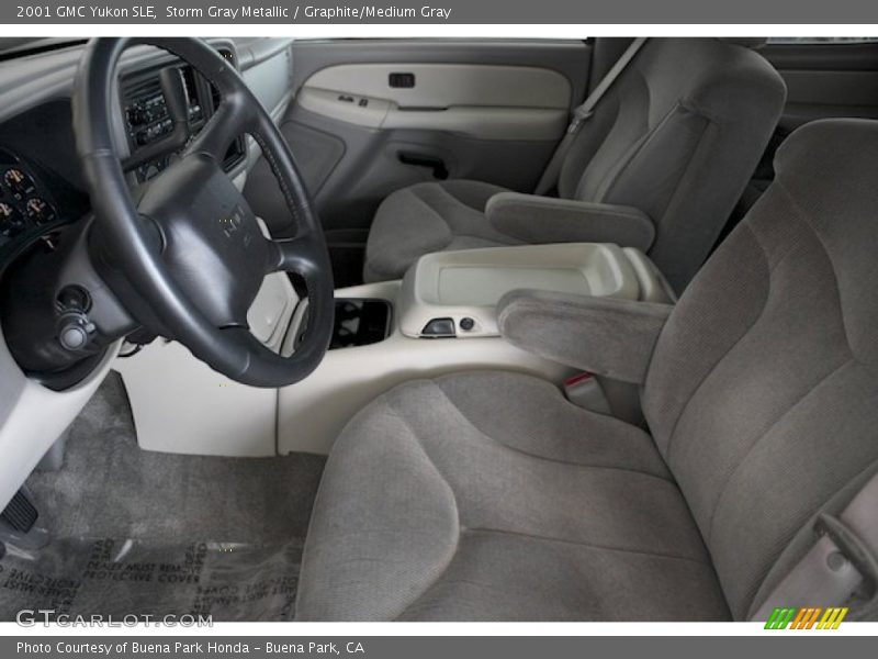 Storm Gray Metallic / Graphite/Medium Gray 2001 GMC Yukon SLE