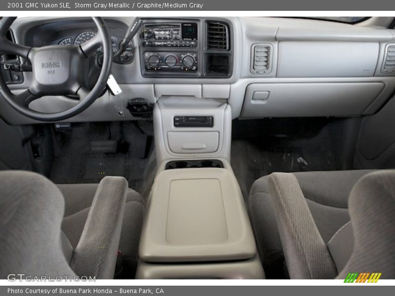 Storm Gray Metallic / Graphite/Medium Gray 2001 GMC Yukon SLE