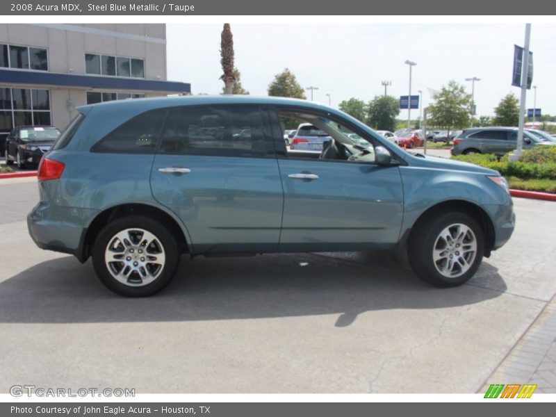 Steel Blue Metallic / Taupe 2008 Acura MDX