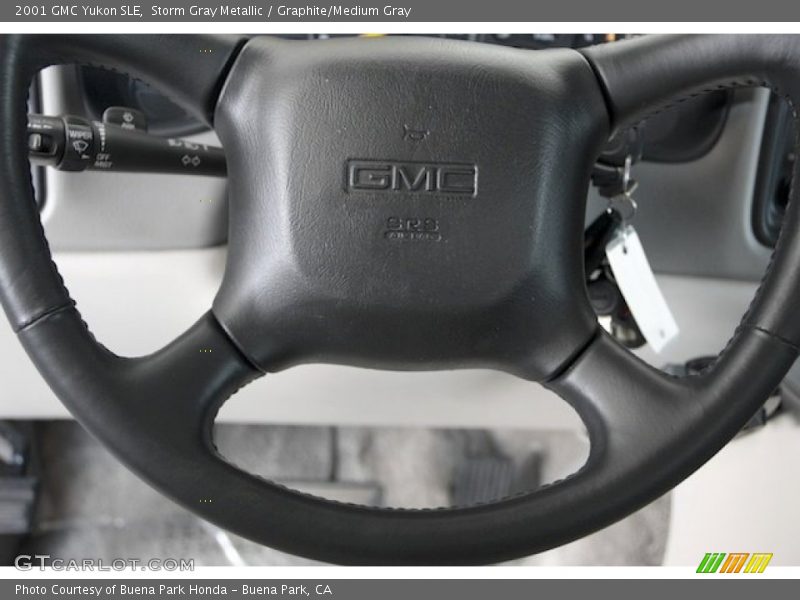 Storm Gray Metallic / Graphite/Medium Gray 2001 GMC Yukon SLE