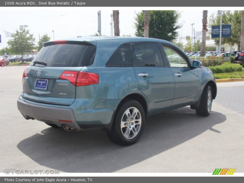 Steel Blue Metallic / Taupe 2008 Acura MDX