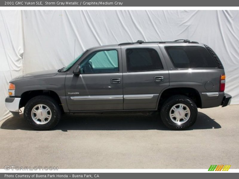 Storm Gray Metallic / Graphite/Medium Gray 2001 GMC Yukon SLE