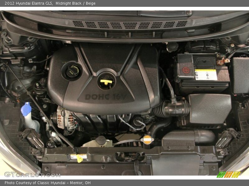 Midnight Black / Beige 2012 Hyundai Elantra GLS