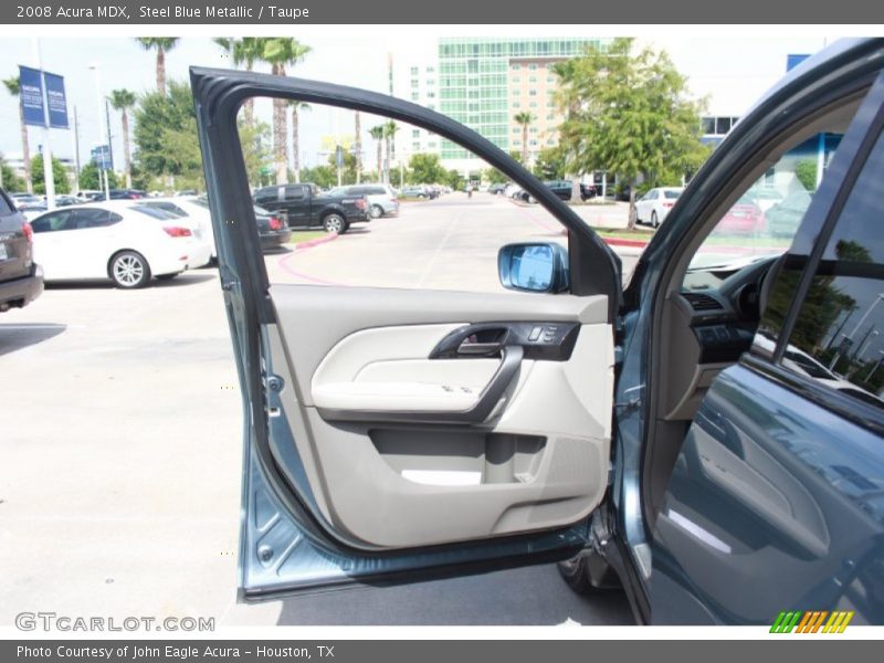 Steel Blue Metallic / Taupe 2008 Acura MDX