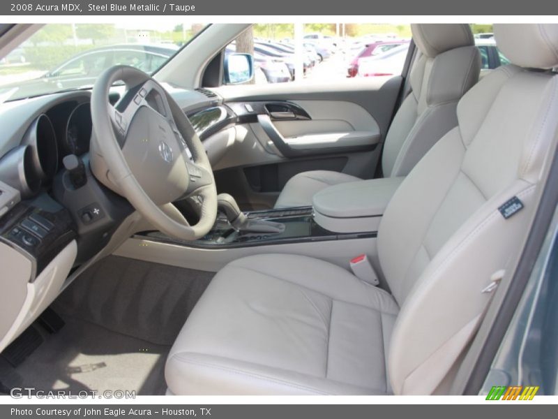 Steel Blue Metallic / Taupe 2008 Acura MDX