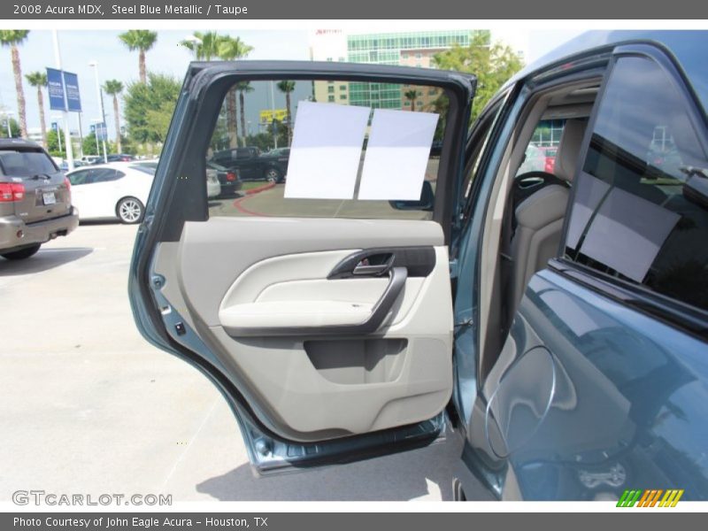 Steel Blue Metallic / Taupe 2008 Acura MDX