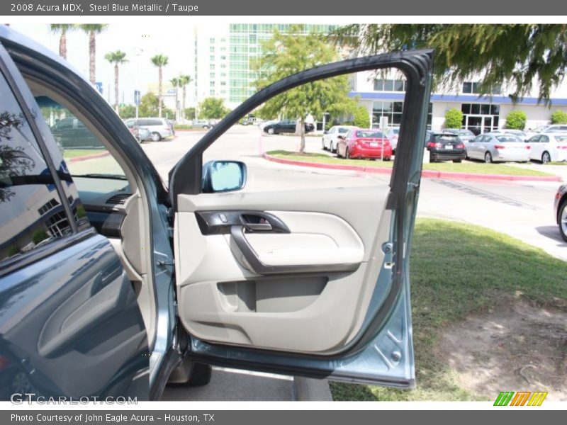 Steel Blue Metallic / Taupe 2008 Acura MDX