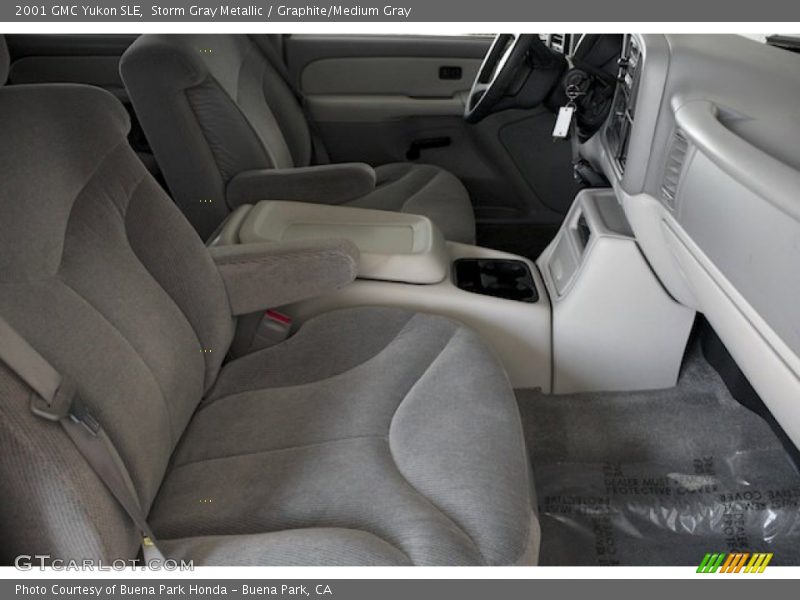 Storm Gray Metallic / Graphite/Medium Gray 2001 GMC Yukon SLE