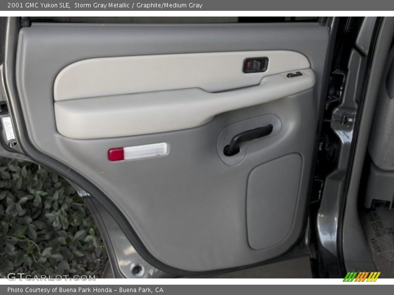 Storm Gray Metallic / Graphite/Medium Gray 2001 GMC Yukon SLE