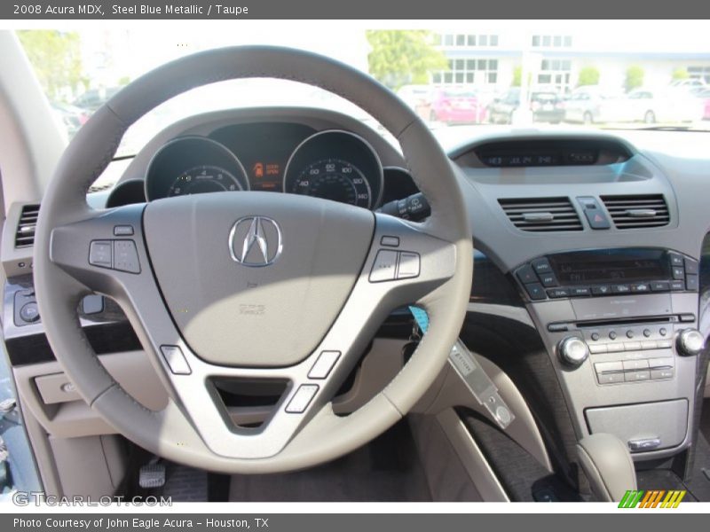 Steel Blue Metallic / Taupe 2008 Acura MDX