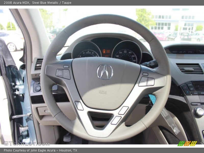 Steel Blue Metallic / Taupe 2008 Acura MDX