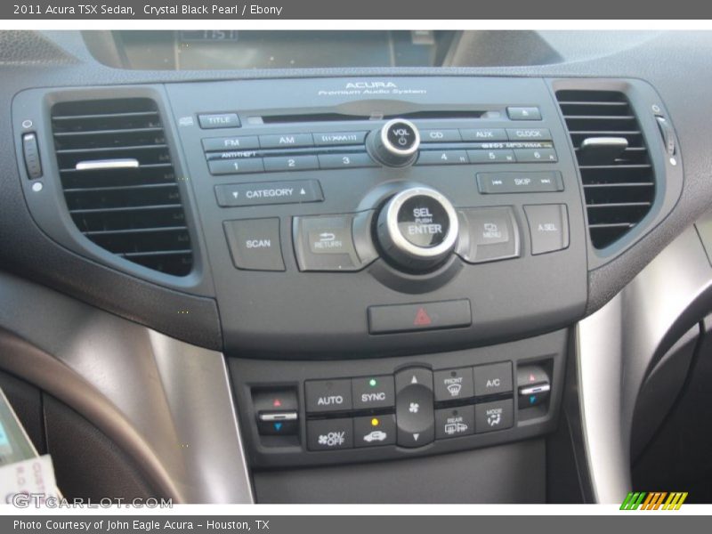 Crystal Black Pearl / Ebony 2011 Acura TSX Sedan