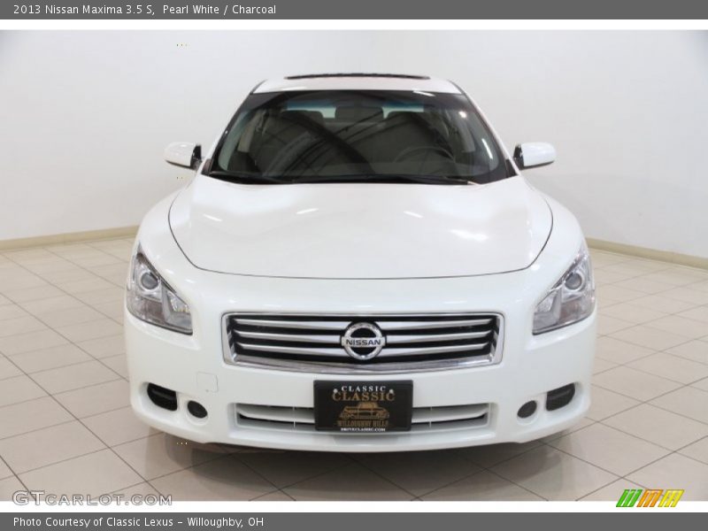 Pearl White / Charcoal 2013 Nissan Maxima 3.5 S