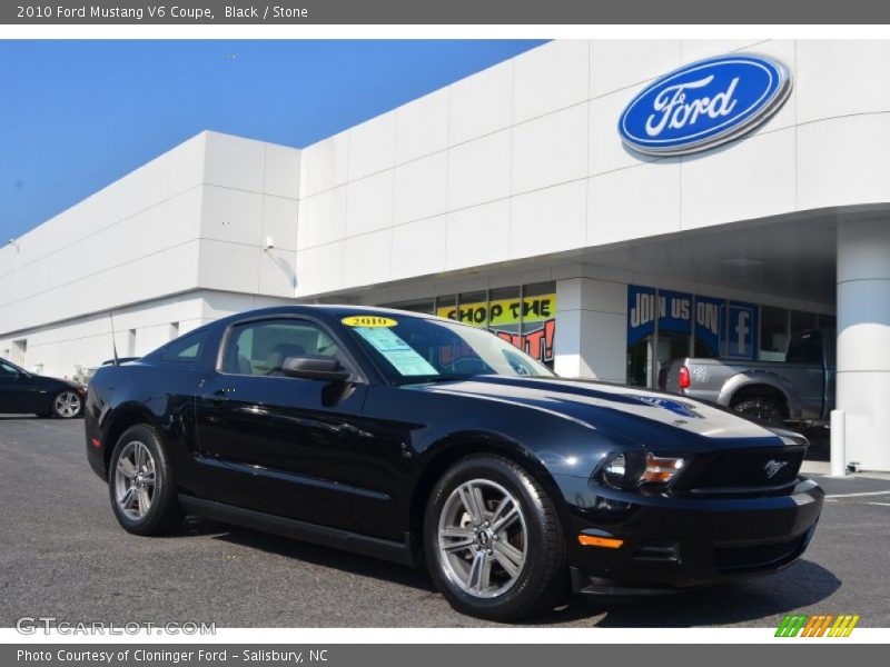 Black / Stone 2010 Ford Mustang V6 Coupe