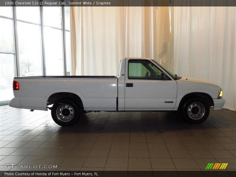 Summit White / Graphite 1996 Chevrolet S10 LS Regular Cab
