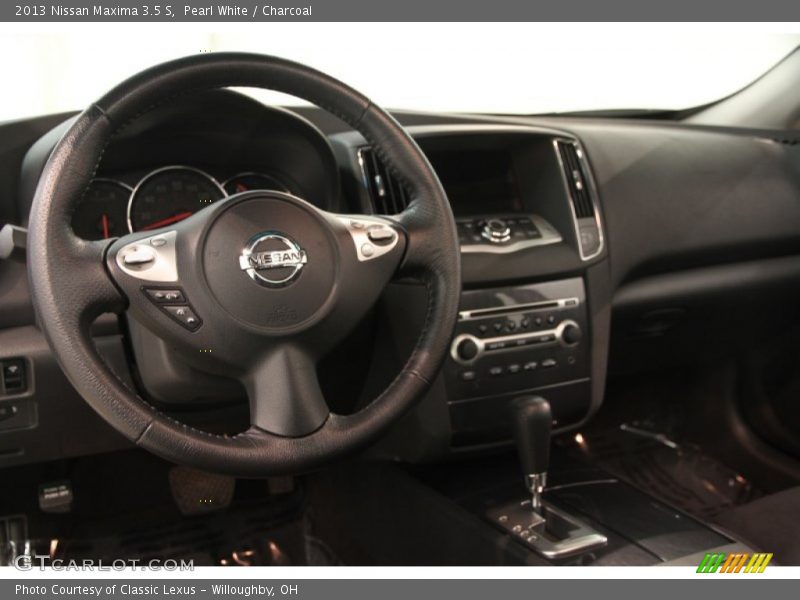 Pearl White / Charcoal 2013 Nissan Maxima 3.5 S