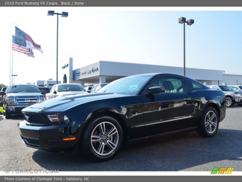 Black / Stone 2010 Ford Mustang V6 Coupe
