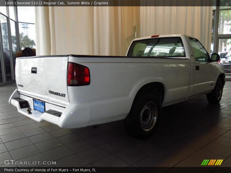 Summit White / Graphite 1996 Chevrolet S10 LS Regular Cab