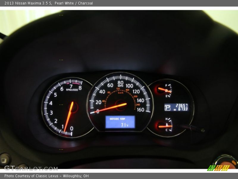 Pearl White / Charcoal 2013 Nissan Maxima 3.5 S