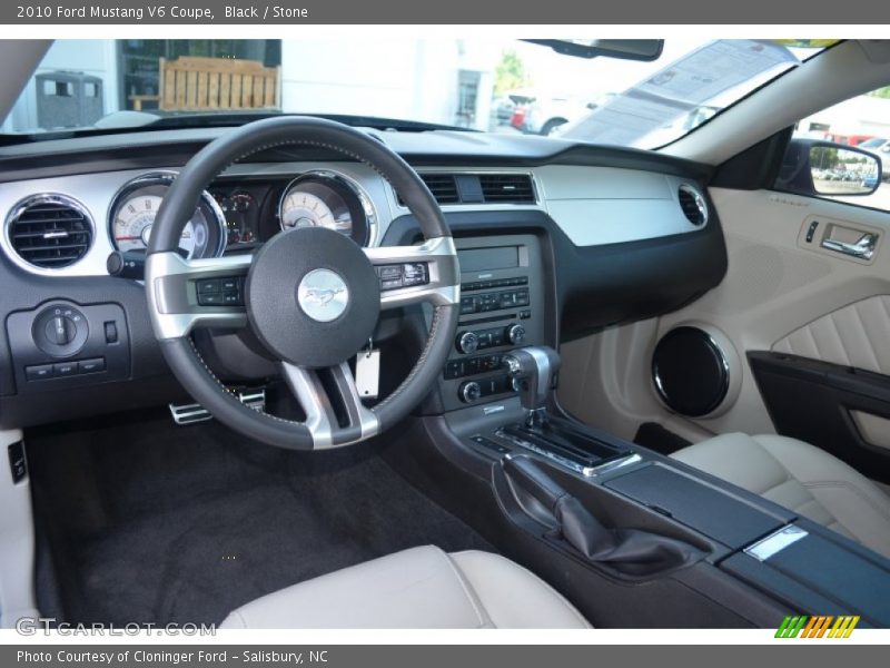 Black / Stone 2010 Ford Mustang V6 Coupe