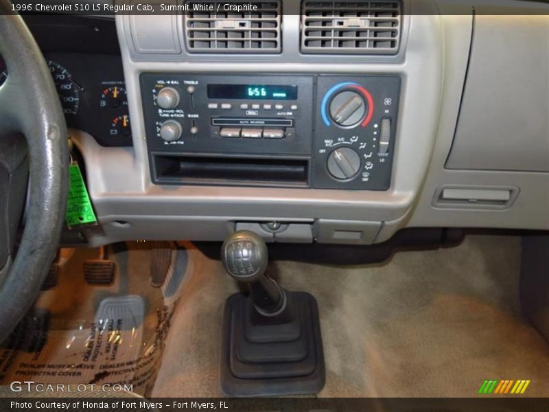 Summit White / Graphite 1996 Chevrolet S10 LS Regular Cab