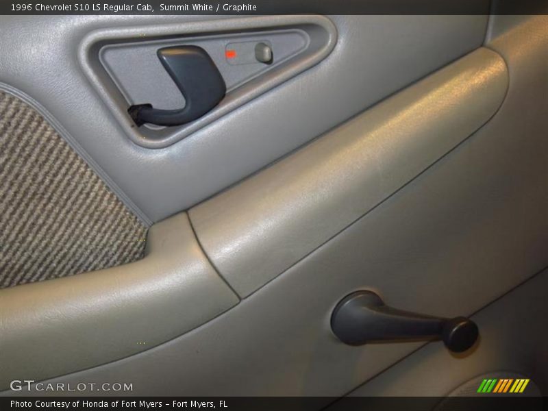 Summit White / Graphite 1996 Chevrolet S10 LS Regular Cab