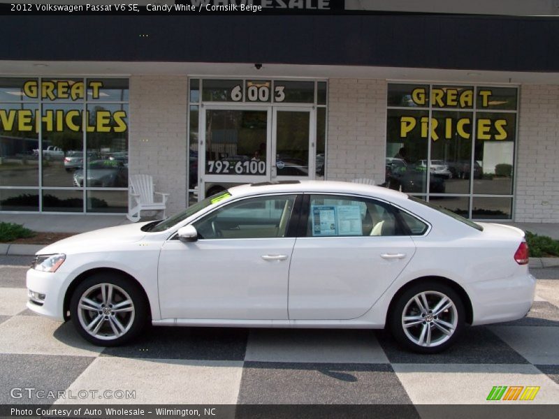 Candy White / Cornsilk Beige 2012 Volkswagen Passat V6 SE