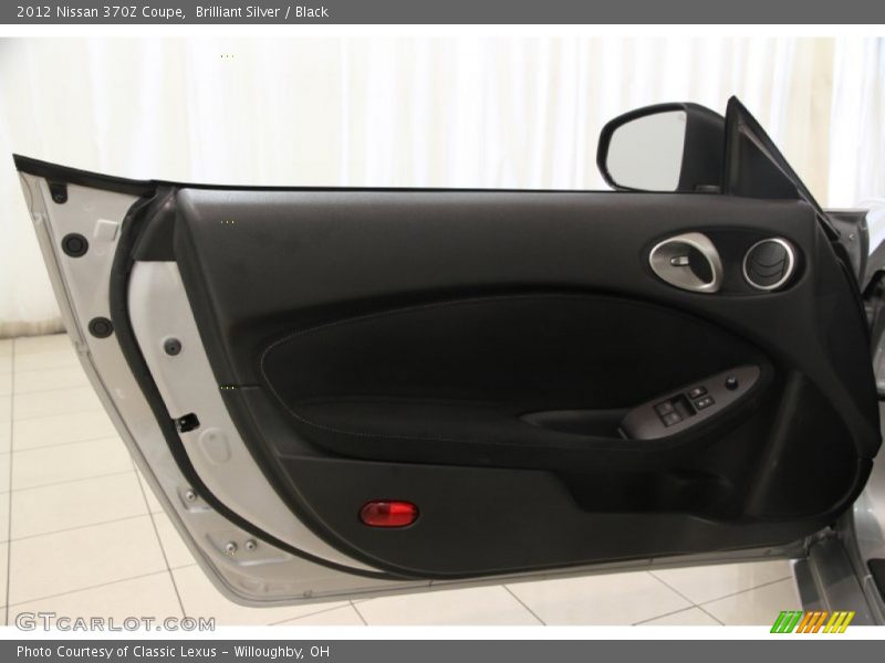 Brilliant Silver / Black 2012 Nissan 370Z Coupe