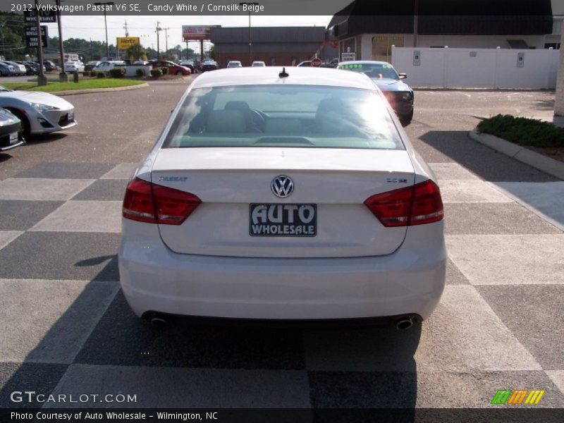 Candy White / Cornsilk Beige 2012 Volkswagen Passat V6 SE