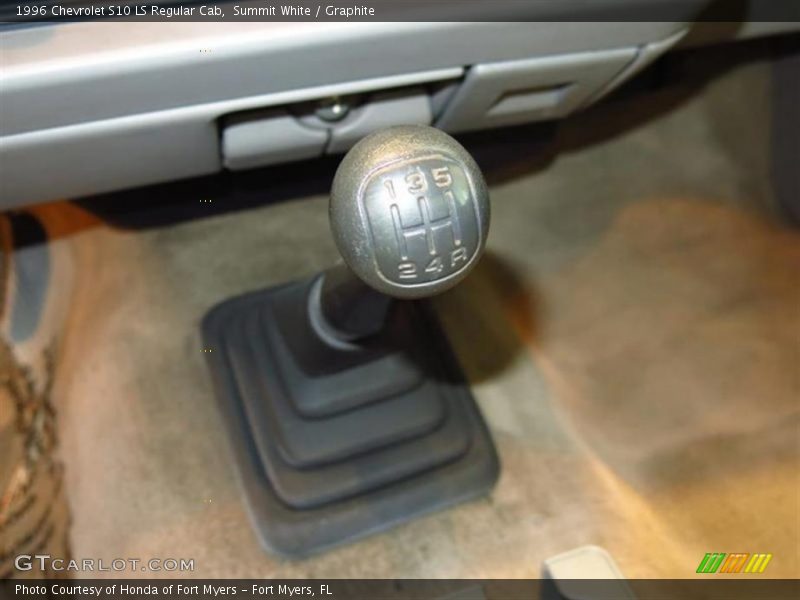 Summit White / Graphite 1996 Chevrolet S10 LS Regular Cab